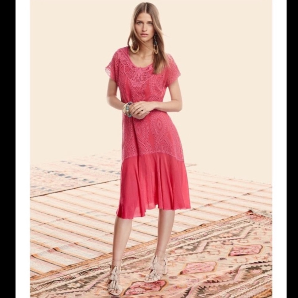 NWOT Johnny Was Halfrid Eyelet Slid Dress